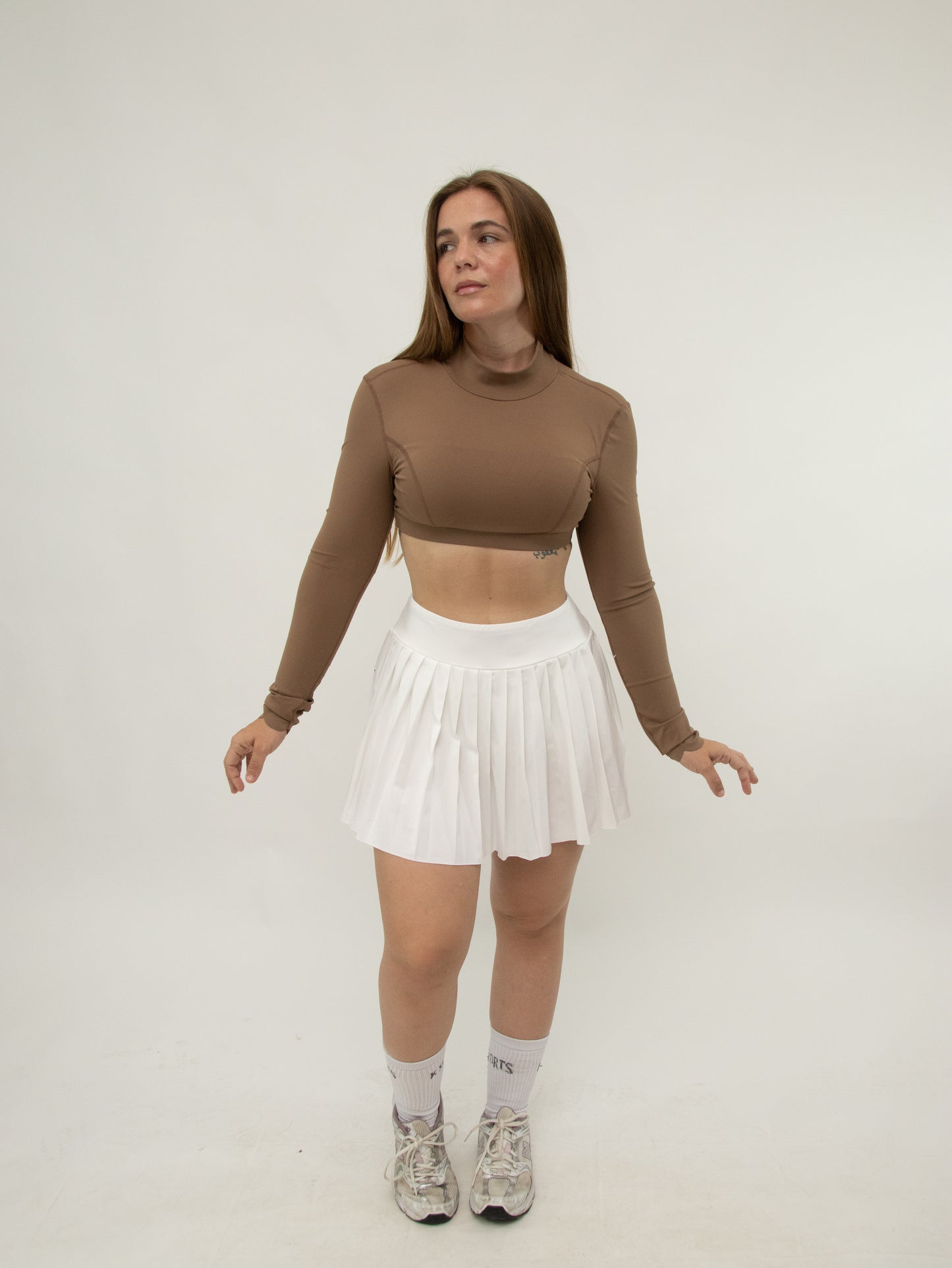 Dinamic crop top manga larga