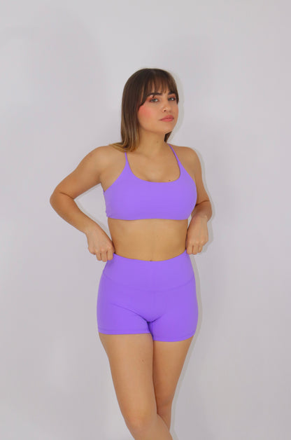 SET CRYSTAL TOP Y SHORT