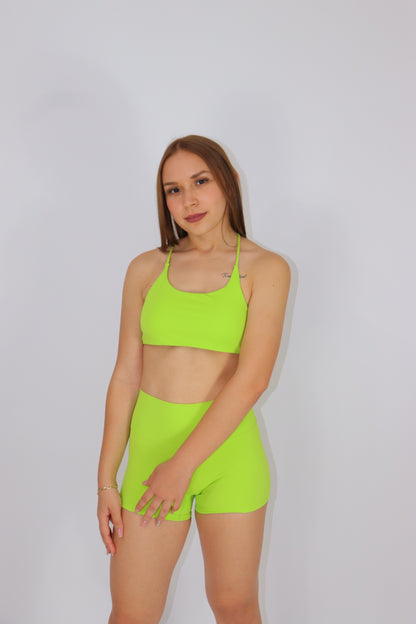SET CRYSTAL TOP Y SHORT
