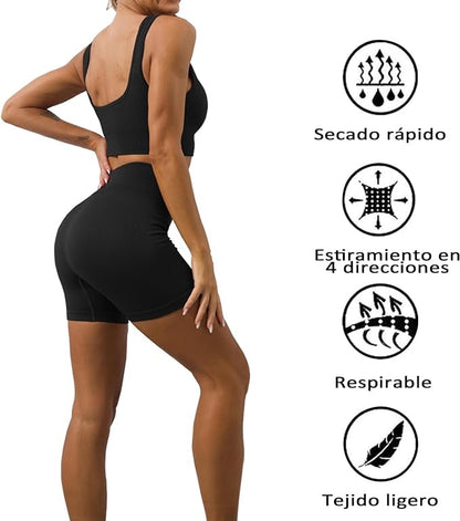 SET SEAMLESS BIKER - GRIS
