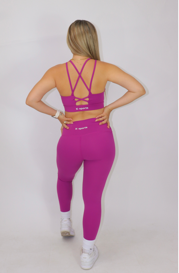 ACTIVEWEAR YOGA SET TOP CRUZADO - FUSHIA