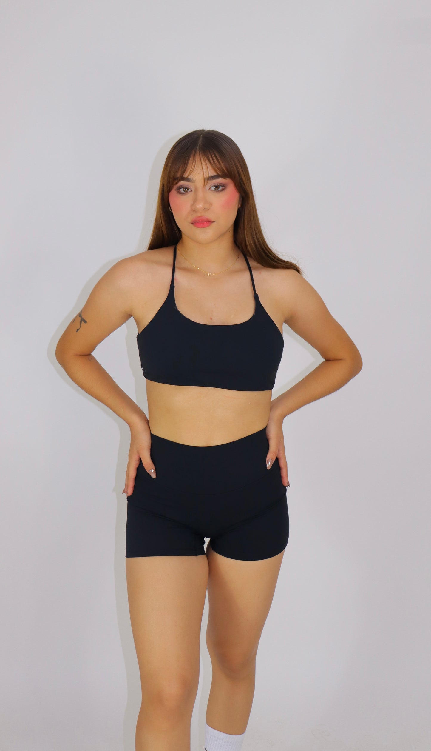 SET CRYSTAL TOP Y SHORT
