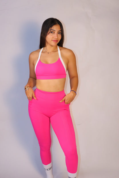 Set Twin de top corto y leggins