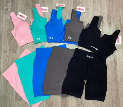 SET SEAMLESS BIKER - GRIS